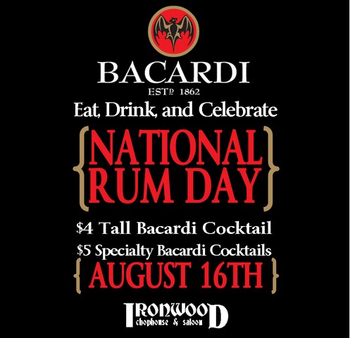 National Rum Day August 16th