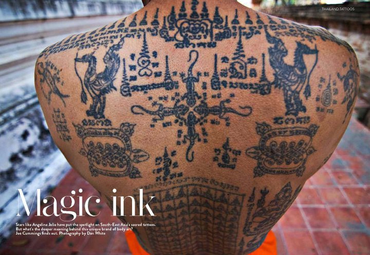 Nice Spiritual Thai Tattoo On Full Back