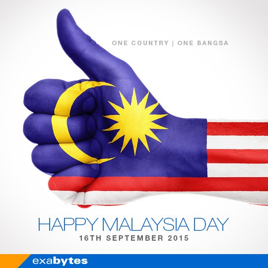 One Country One Bangsa Happy Malaysia Day 16th September