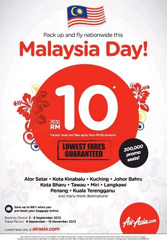 Pick Up And Fly Nationwide This Malaysia Day