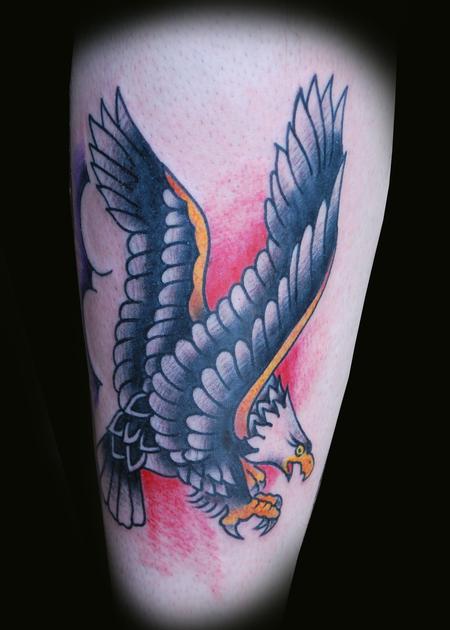 Screaming Eagle Old School Tattoo