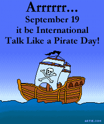 September 19 Is Be International Talk Like A Pirate Day Animated Ship Picture