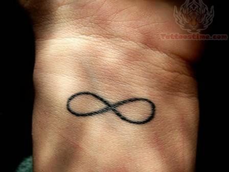 Simple Infinity Symbol Tattoo On Wrist
