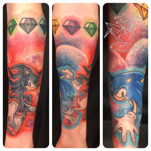 Sonic Adventure 2 Tattoo On Arm Sleeve