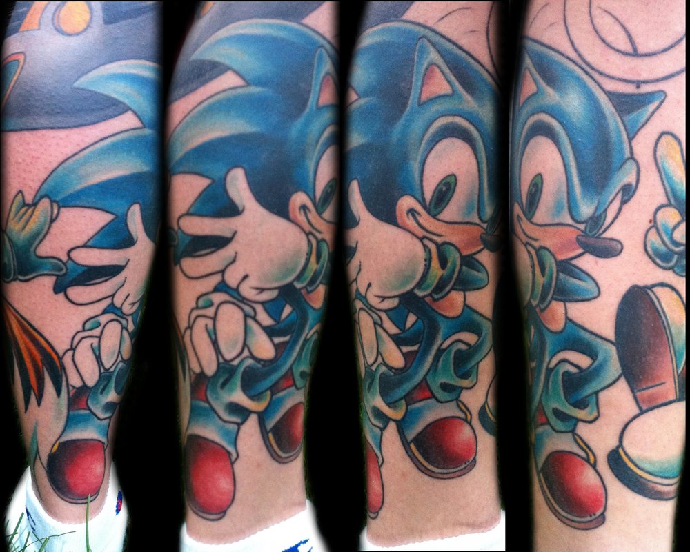 Sonic Leg Tattoo By Boosted Vulpine