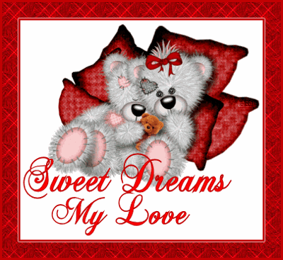 Sweet Dreams My Love Tatty Teddy Couple Glitter
