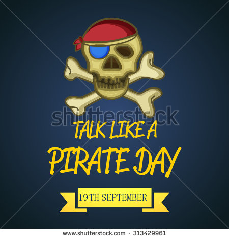 Talk Like A Pirate Day 19th September Pirate Skull Picture