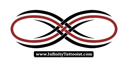 Tribal Infinity Symbol Tattoo Design