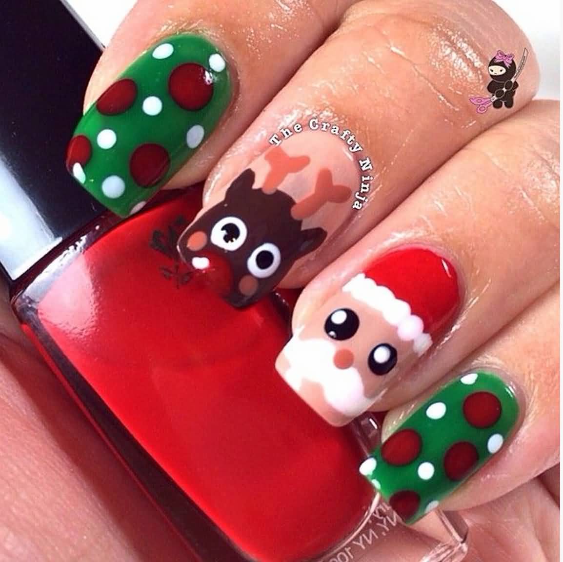 Amazing Christmas Nail Art Design