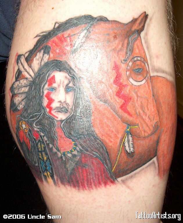 American Indian Western Tattoo