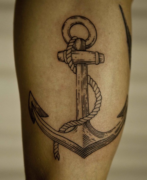 Anchor Navy Tattoo