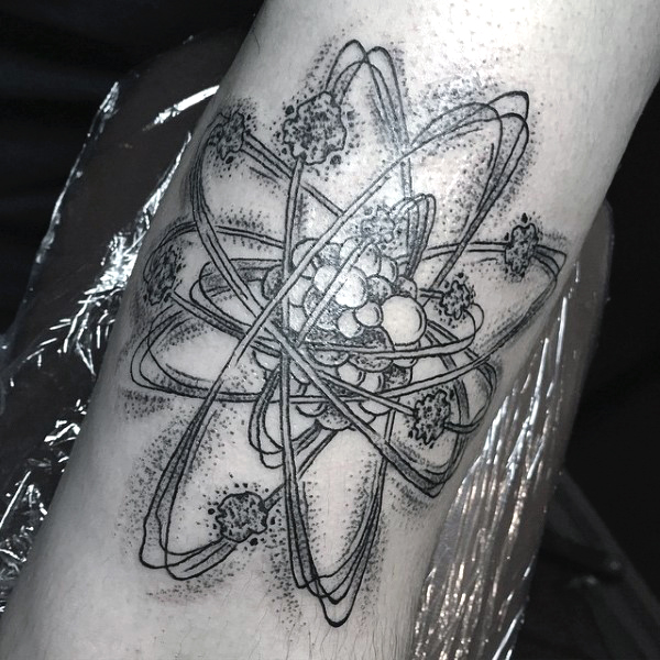 Atom Quatumphysics Science Tattoo