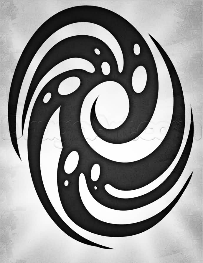Attractive Spiral Tattoo Drawing
