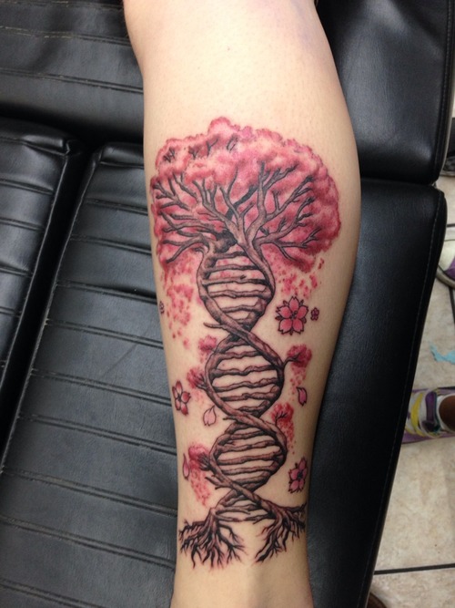 Awesome DNA Tree Of Life Biology Science Tattoo By Lars