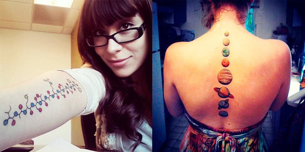 Awesome Science Tattoos For Girls