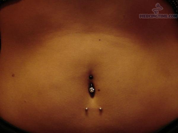 Awesome Surface Navel Piercing Picture