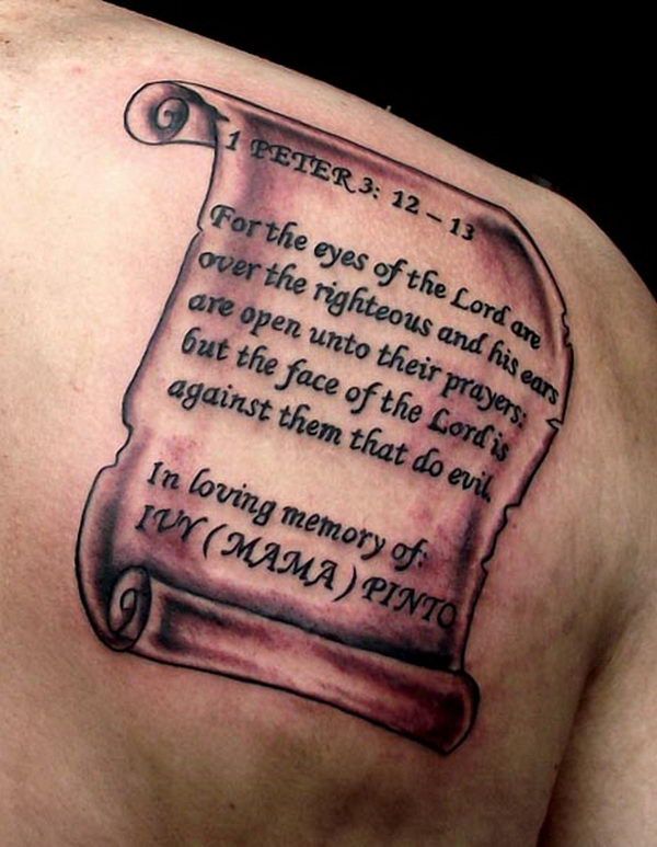 Bible Verse Remembrance Tattoo For Mom