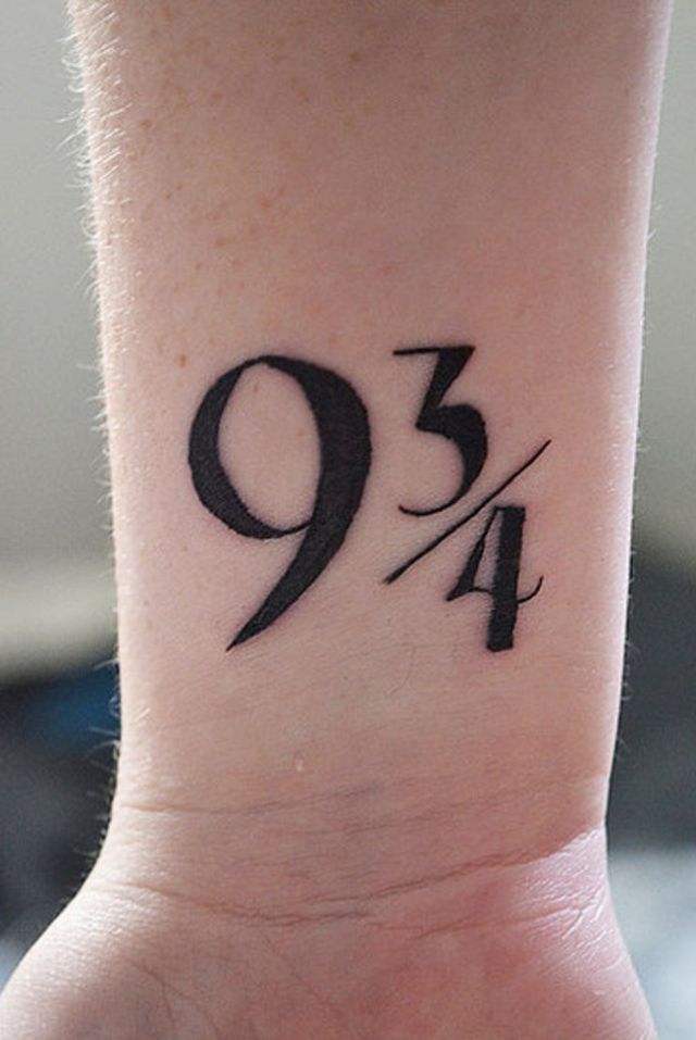 Black Number Equation Tattoo On Wrist