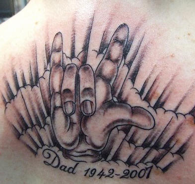 Cool Remembrance Tattoo For Dad