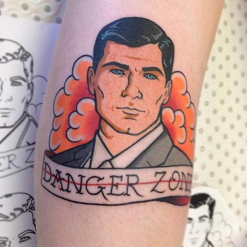 Danger Zone Cartoon Show Of Television Tattoo