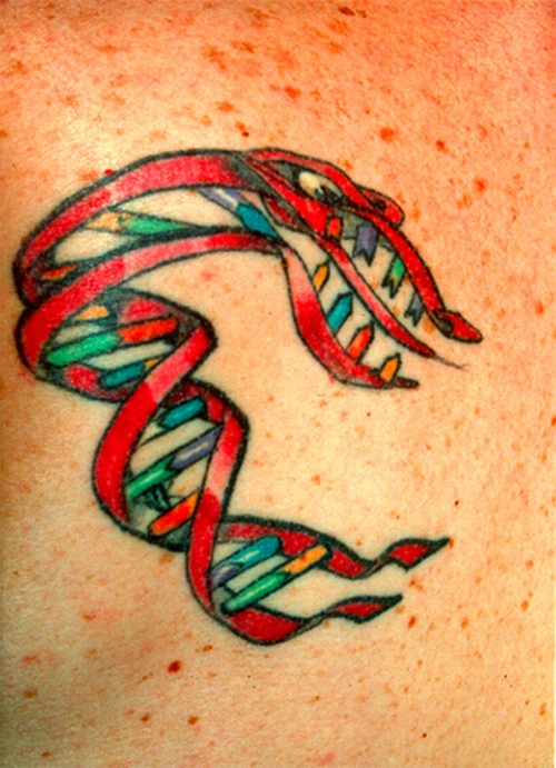 Evil DNA Science Tattoo