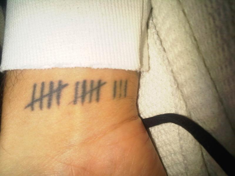 Game Number Tattoo On Wrist