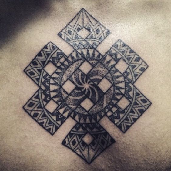 Great Patterns In Endless Knot Tattoo By Dasha
