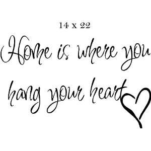 Home is where you hang your heart.