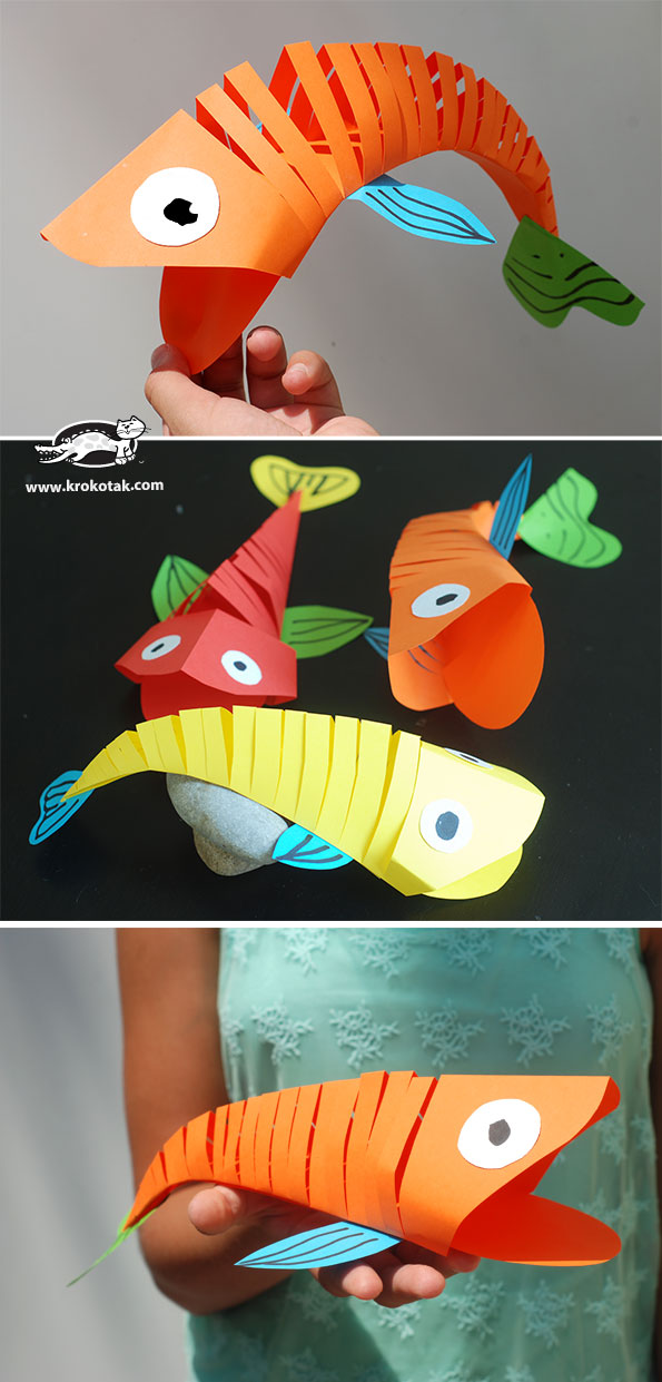 How To Make Moving Fish With Paper