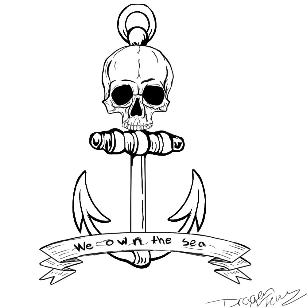 King Navy Tattoo Design By The Dragon Tears