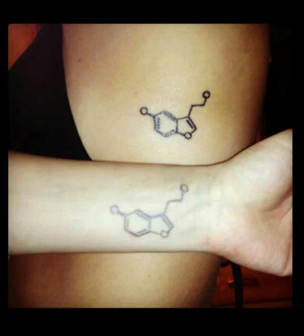 Matching Science Molecule Tattoos