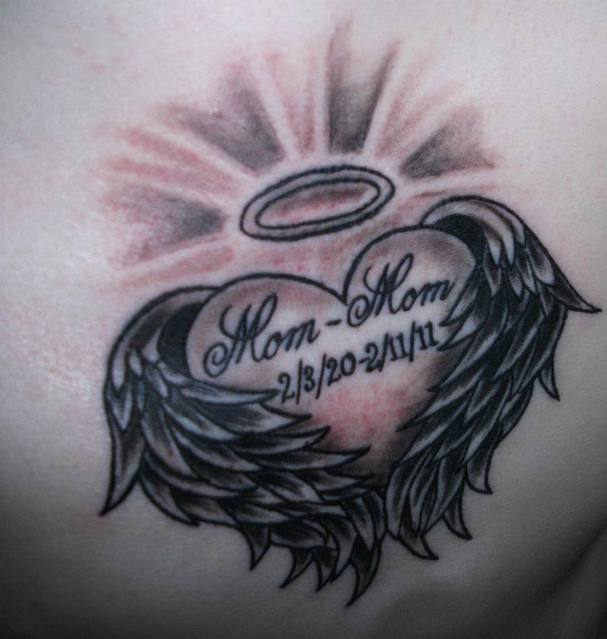 Mom Memorial Heart Tattoo By KAShecktor