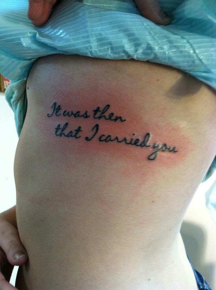 Mom Passed Away Quote Remembrance Tattoo On Side Rib For Girls