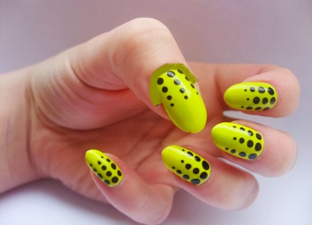 Neon Yellow and Pink Nail Art Designs - wide 4
