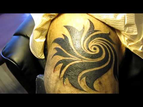 Nice Tribal Spiral Tattoo