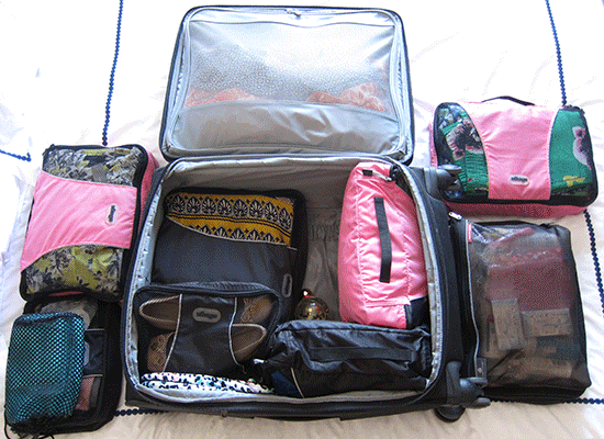 Pack a Carry On Suitcase Using Packing Cubes