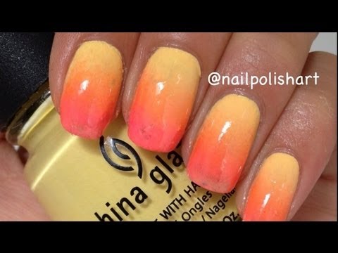 Pink And Red Gradient Nail Art With Tutorial Video