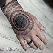 Pointillism Spiral Tattoo On Hand By Nissaco