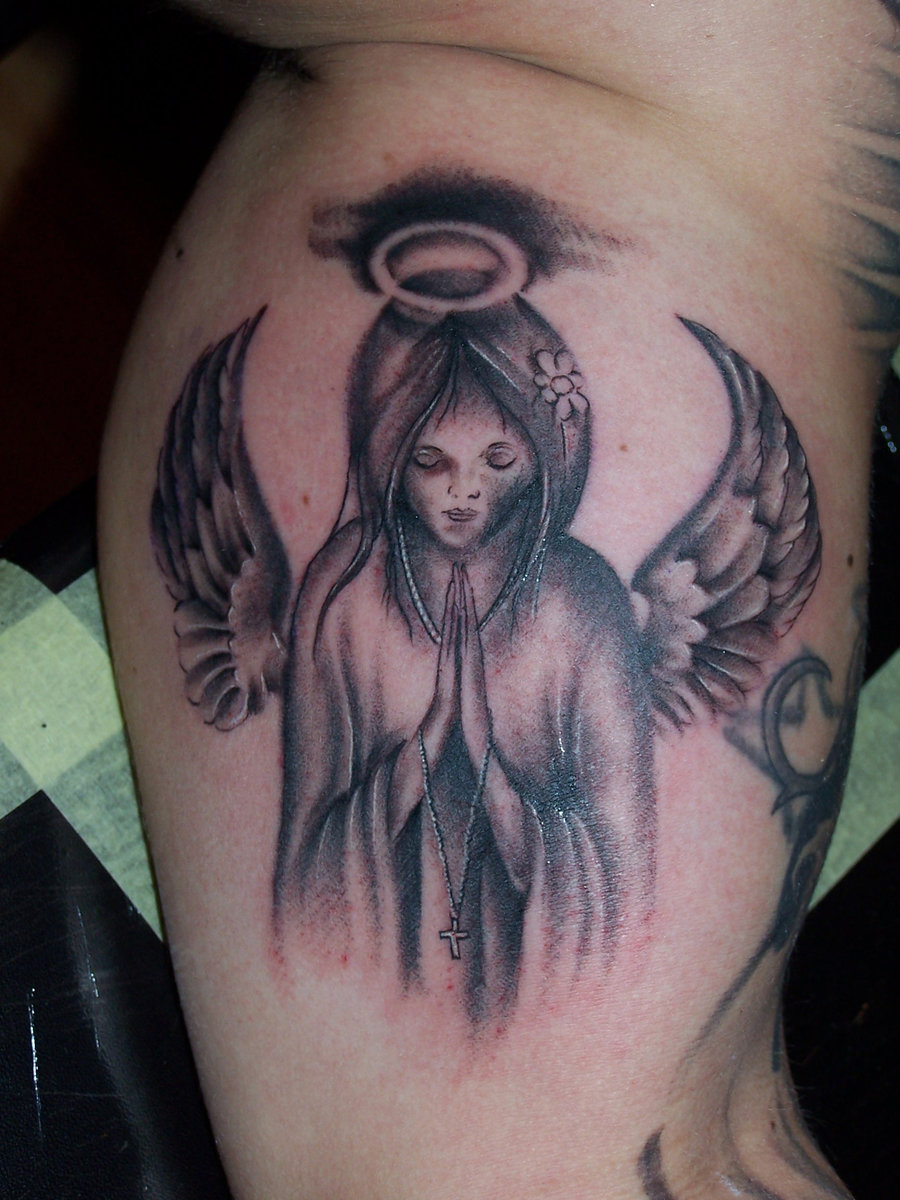 Praying Angel Tattoo By Justtattoo D4ti5in