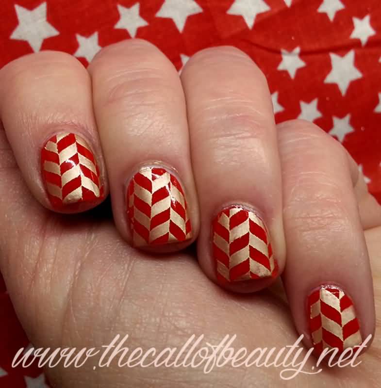 Red And Gold Design Idea