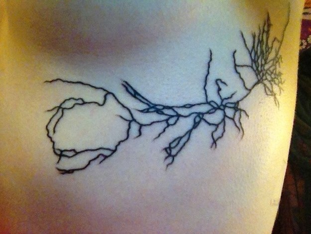 Simple Neuron Science Tattoo