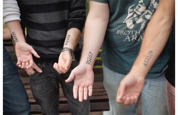 Simple Numbers Friendship Tattoos On Arms