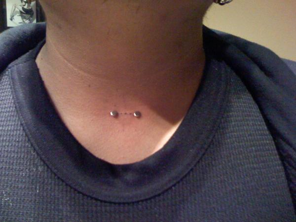 Surface Neck Piercing For Women