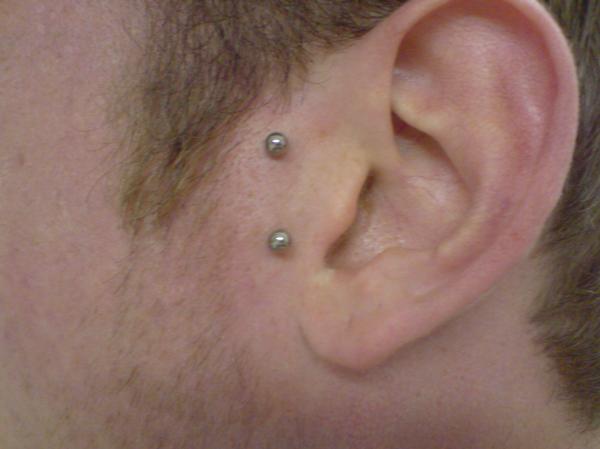 Surface Tragus Ear Piercing For Men