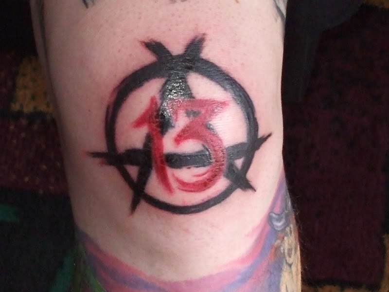Thirteen Number Symbol Tattoo