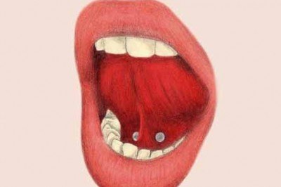 Tongue Frenulum Piercing Design