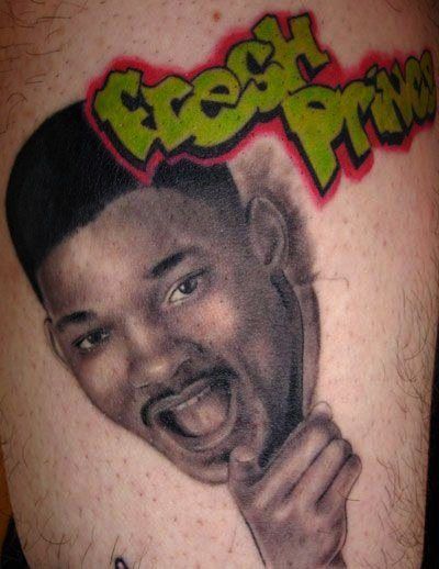 Will Smith Portrait Television Tattoo