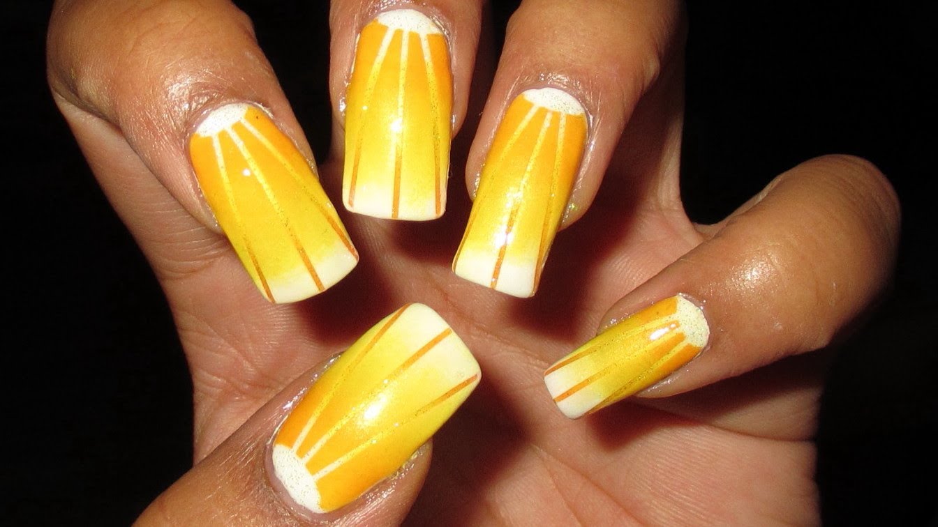 10. Gradient Nail Art with Geometric Patterns for a Modern Look - wide 2