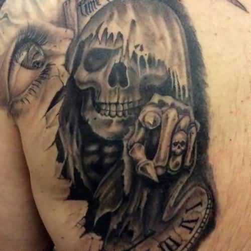 3D Latino Skeleton Tattoo