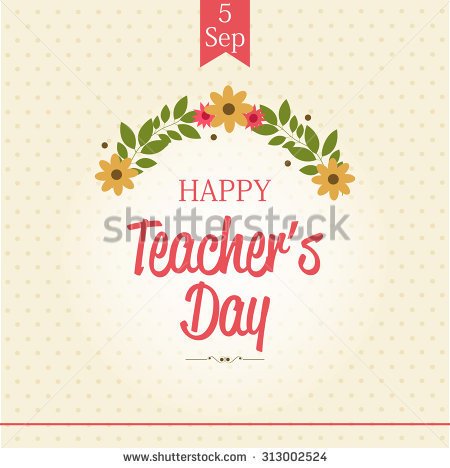 5 Sep Happy Teachers Day Card